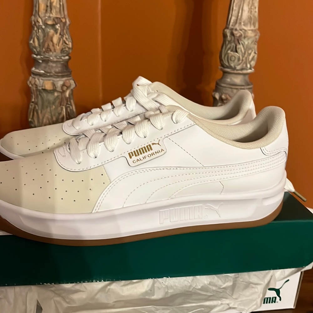 Puma white sneakers